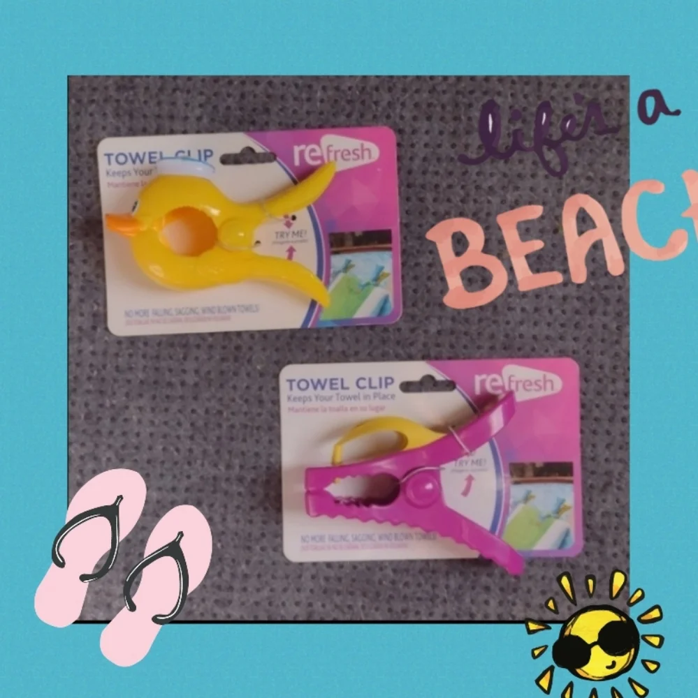 🏖️ Towel Clips! - Picture 1 of 4